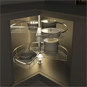 Mâm Xoay Mezzo 270º 800mm Hafele Cucina 548.37.010